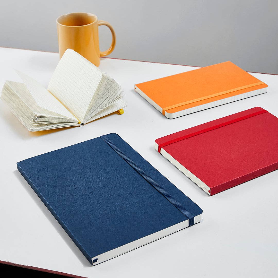 myPAPERCLIP - Executive Series Notebook - M (With Back Pocket): Ruled / Red