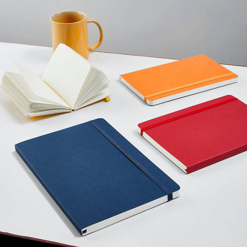 myPAPERCLIP - Executive Series Notebook - M (With Back Pocket): Checks / Blue