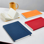 myPAPERCLIP - Executive Series Notebook - M (With Back Pocket): Plain / Orange