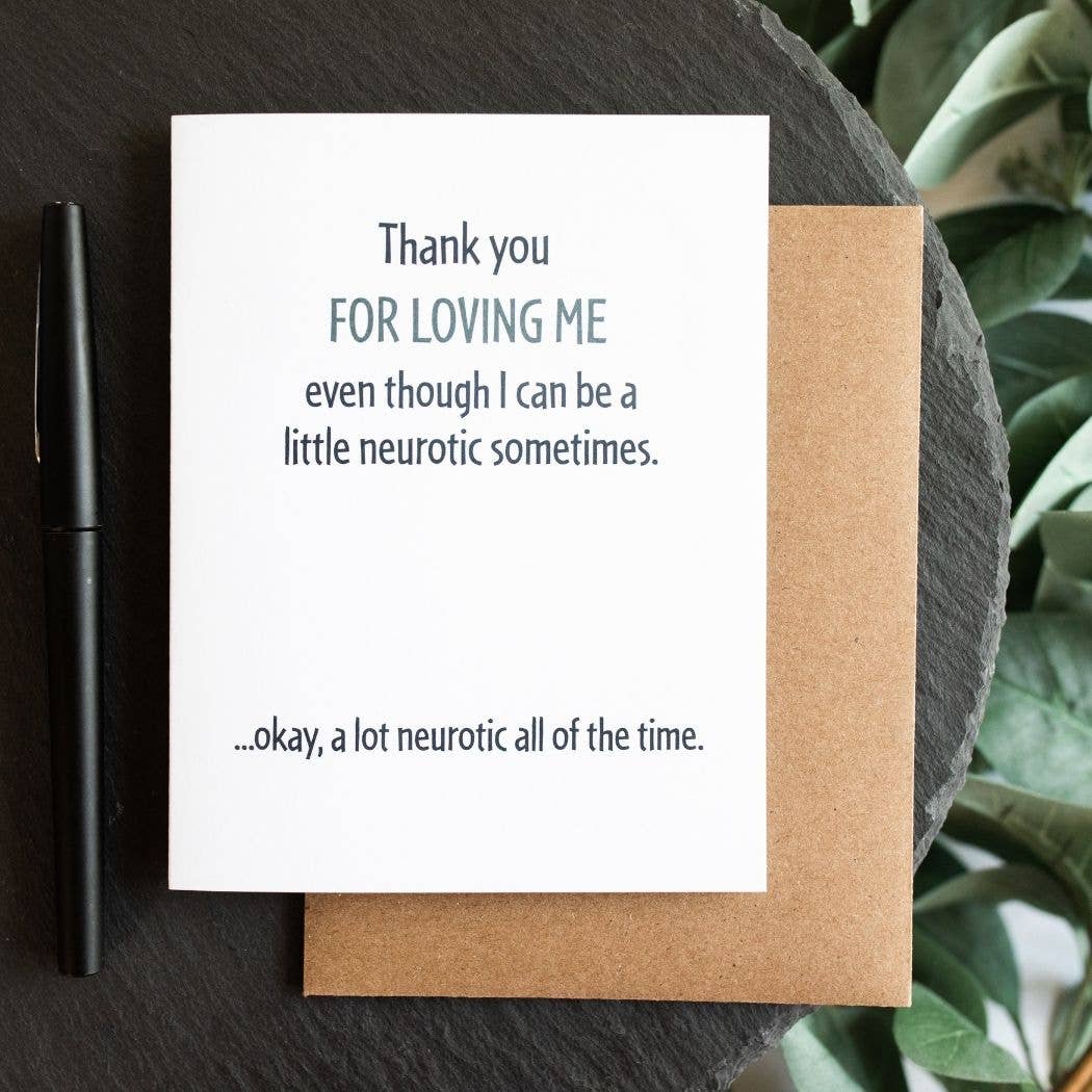 Modern Wit - Thank You For Loving Me, Anniversary Card