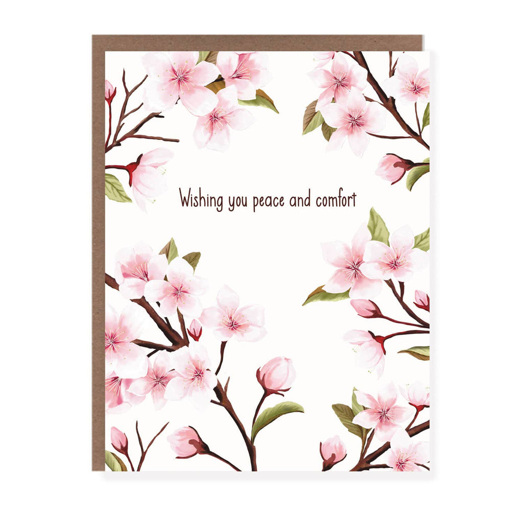 Morgan Swank Studio - Peace and Comfort Cherry Blossom |  Sympathy Card