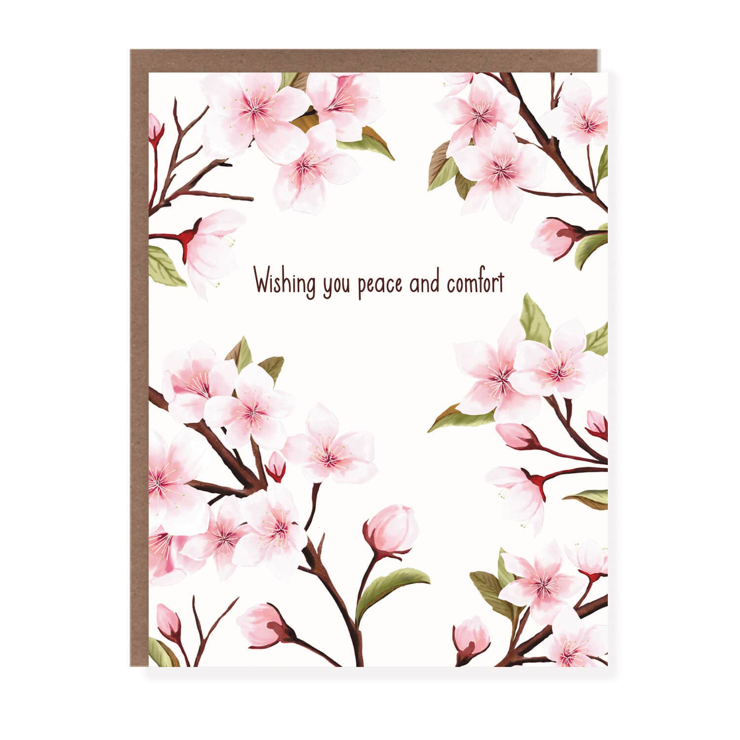 Morgan Swank Studio - Peace and Comfort Cherry Blossom |  Sympathy Card
