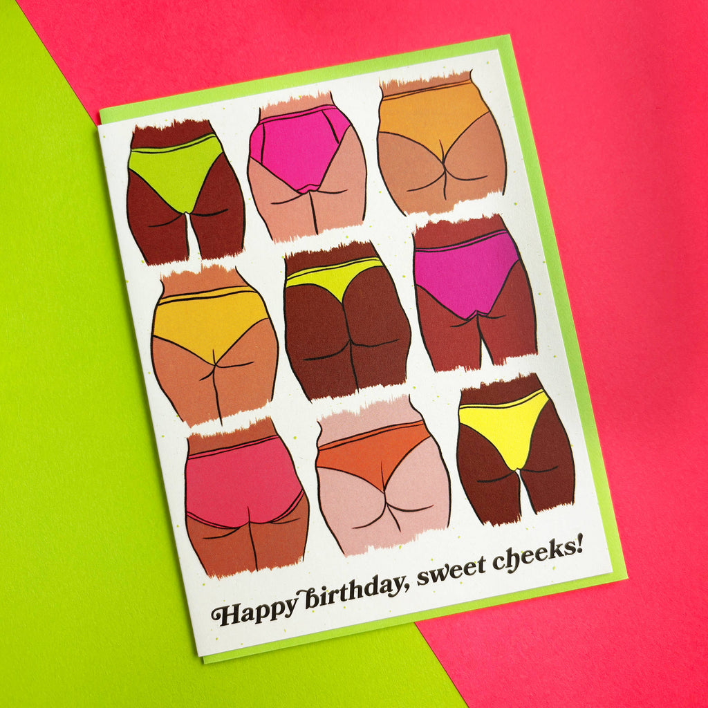 Boss Dotty Paper Co. - Sweet Cheeks Butt Birthday Card