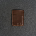 Ox & Pine - Two Pocket Wallet - Handmade Leather Wallet: Black