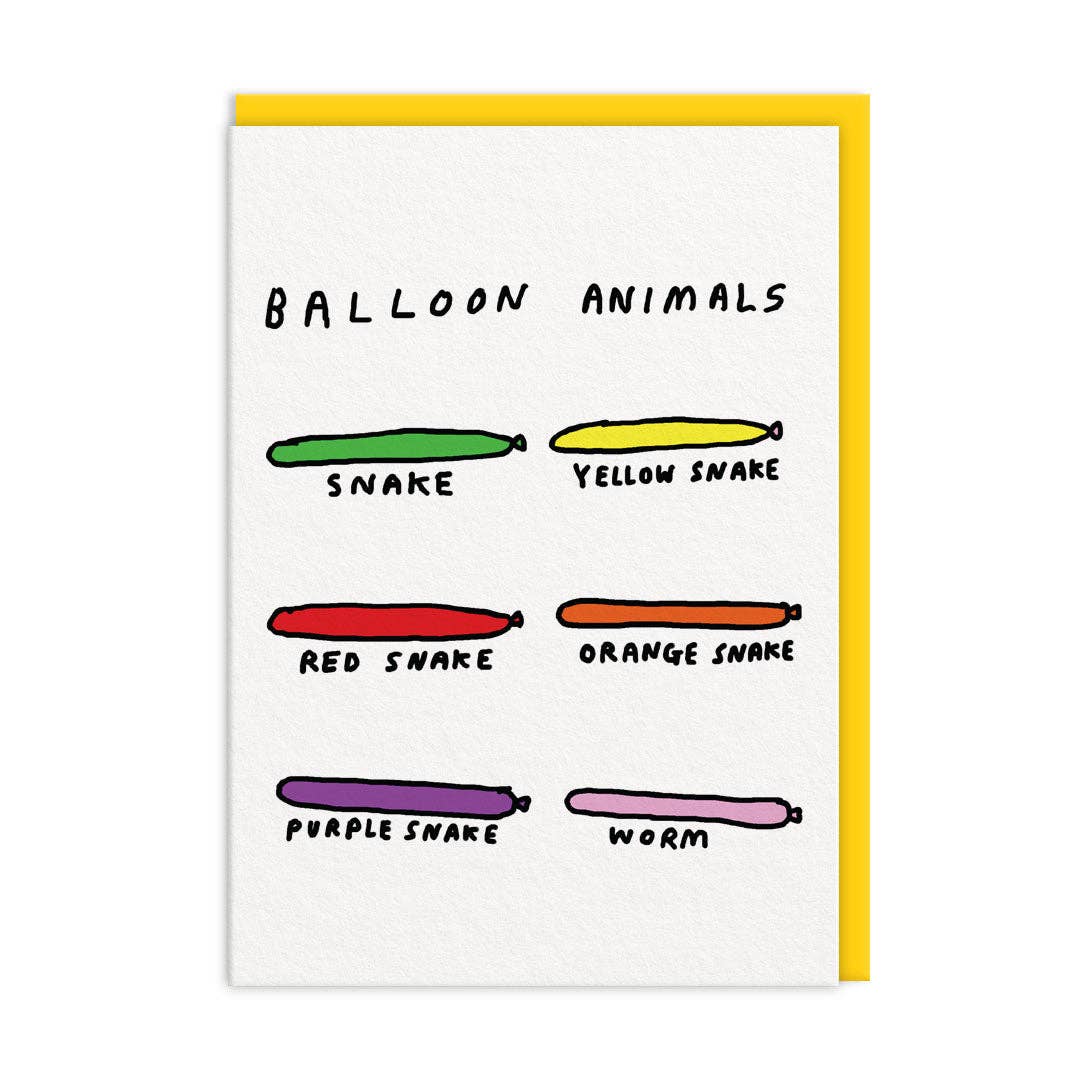 Ohh Deer - Balloon Animals Greeting Card