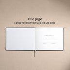 Kunitsa Co - Funeral Guest Book for Memorial Service, in Loving Memory: Sage