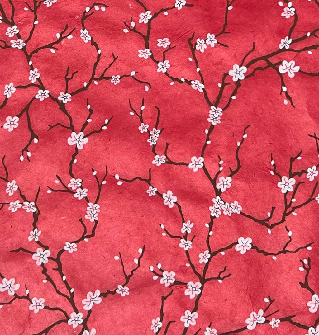 Giftsland - Peach Blossom decorative handmade paper, Pink / English