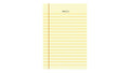 Pippi Post, Yellow Notes 4x6 Notepad