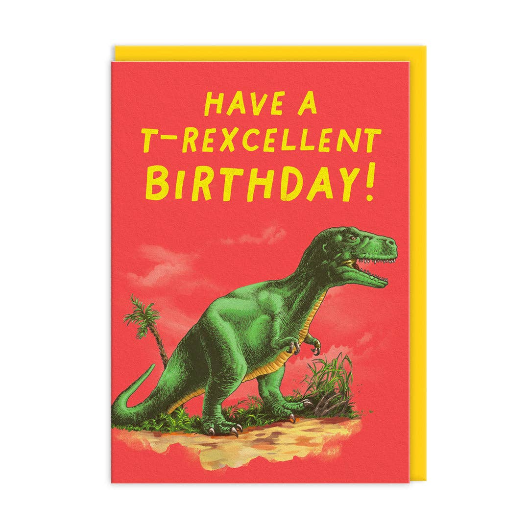 Ohh Deer - T-Rex Greeting Card