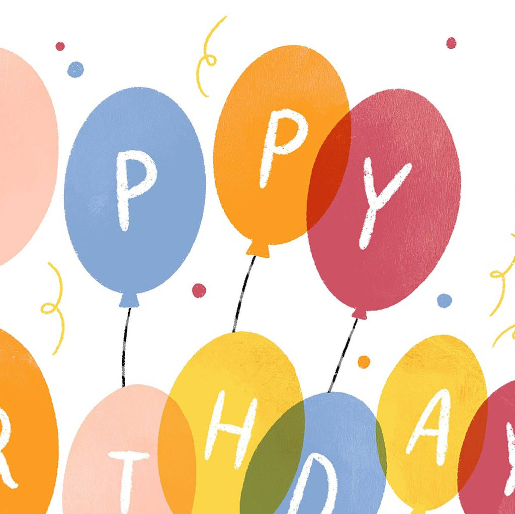 Molly Marie Pea - Bunch of Balloons Birthday Card