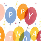 Molly Marie Pea - Bunch of Balloons Birthday Card