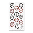 STICKII - Nature Wax Seals Sticker Sheet: Without hanging hole