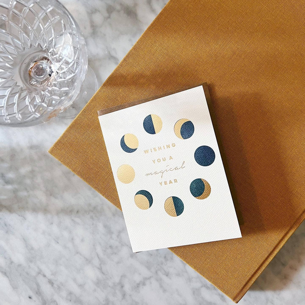 Abigail Jayne Design - Phases of the Moon Birthday Greeting Card
