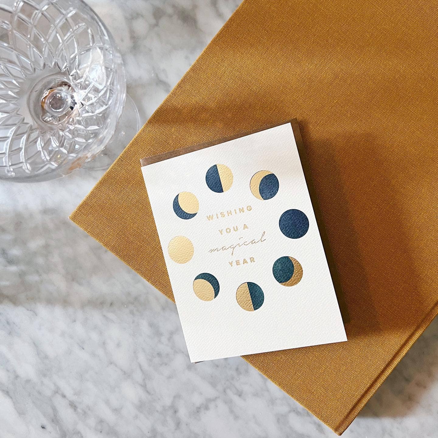 Abigail Jayne Design - Phases of the Moon Birthday Greeting Card