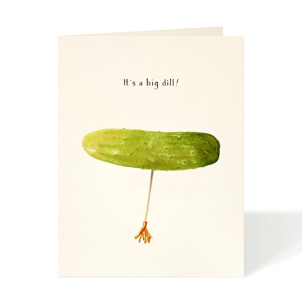 Felix Doolittle - Big Dill - Pickle Congratulations Greeting Card