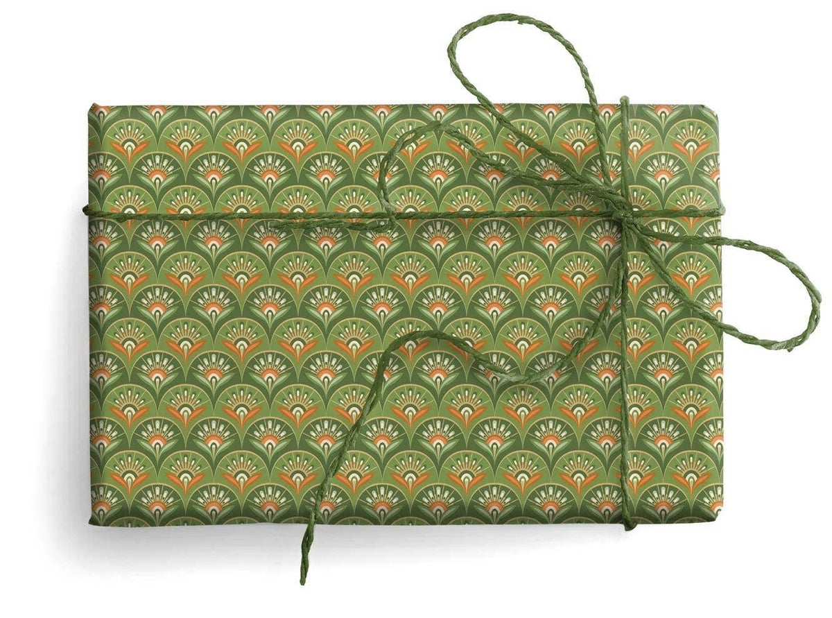 San Lorenzo Design - Florentine  Wrapping Paper, 19.7 x 27.6 in.: Art Deco