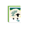 Pier Six Press - Count on You - Sheep Thank You Risograph Card