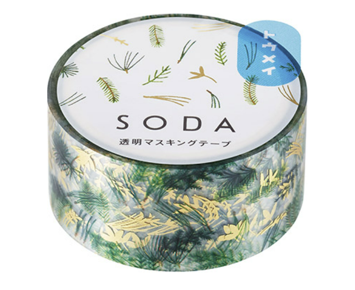HITOTOKI by KING JIM - SODA transparent Masking Tape: Peach