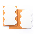 Worthwhile Paper - Shape Notes - Wavy - Set of 8 Die Cut Note Cards