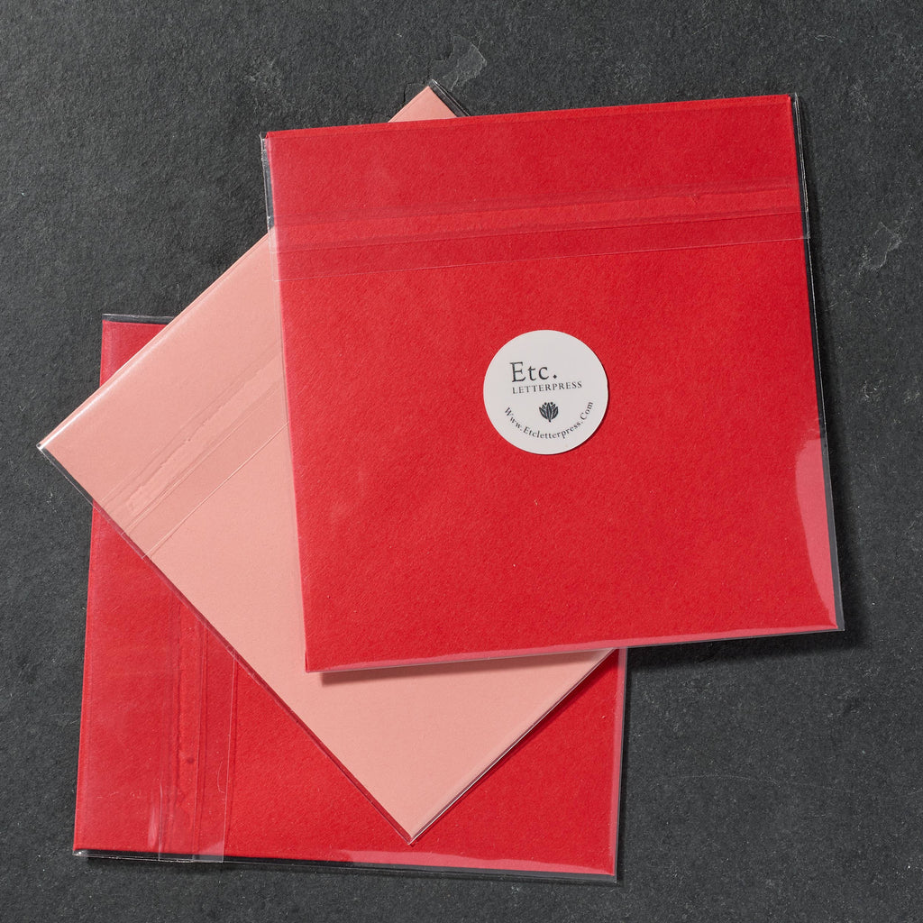 Etc. Letterpress - Be Mine Card