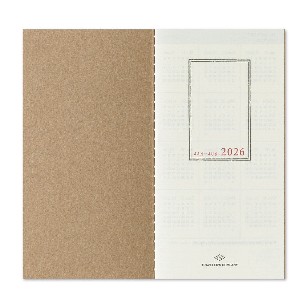 Traveler's Notebook Regular Size 2026 Weekly + Memo
