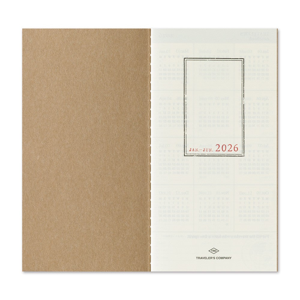 Traveler's Company Notebook 2026 - Regular Size - Weekly Vertical Diary
