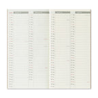 Traveler's Company Notebook 2026 - Regular Size - Weekly Vertical Diary