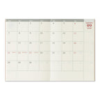 Traveler's Company Notebook Monthly Diary - Passport Size