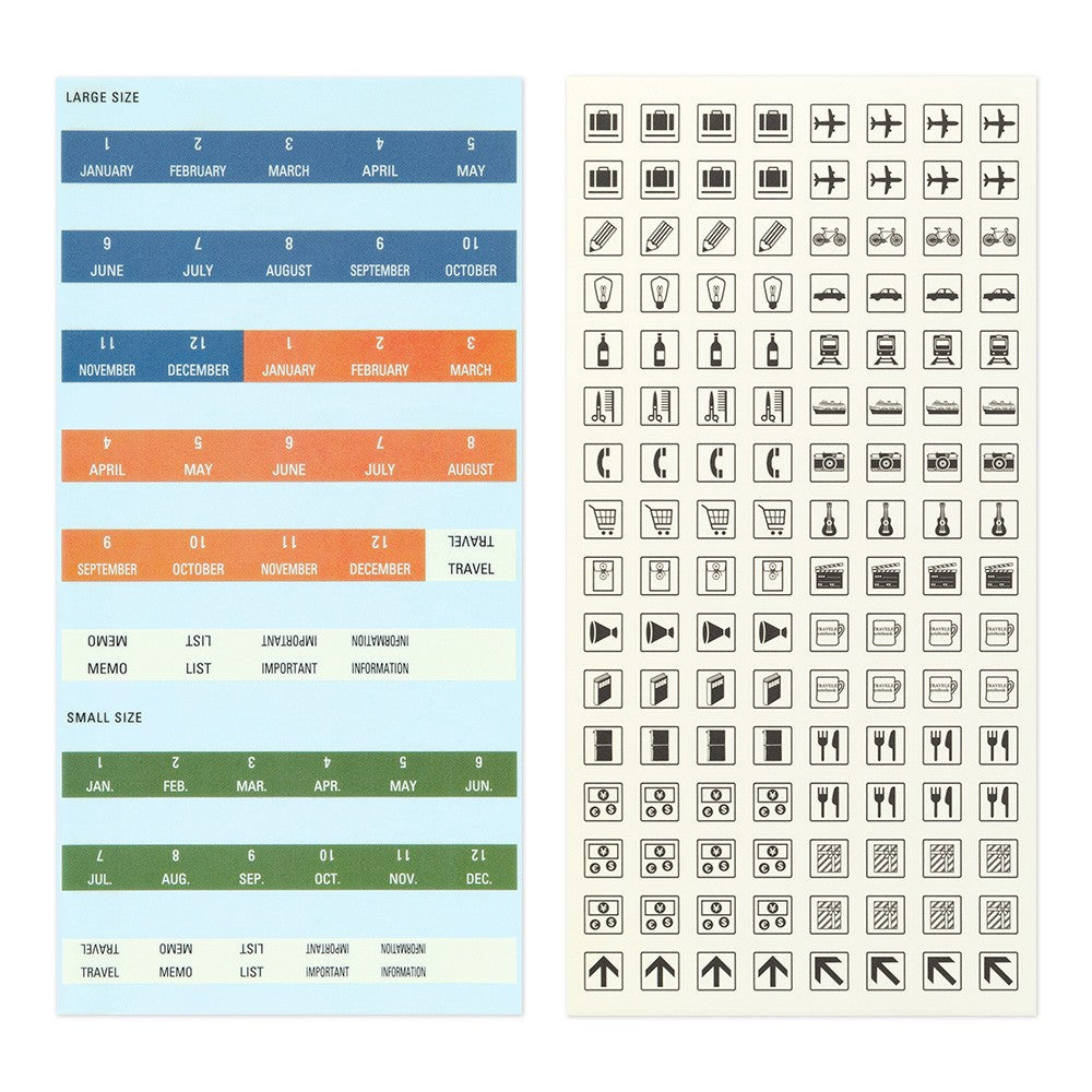 Traveler's Company  Notebook Customized Sticker Set 2026