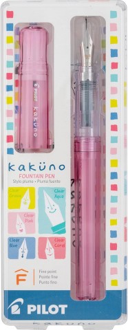 Pilot, Kakuno Fountain Pen, Pink, Fine