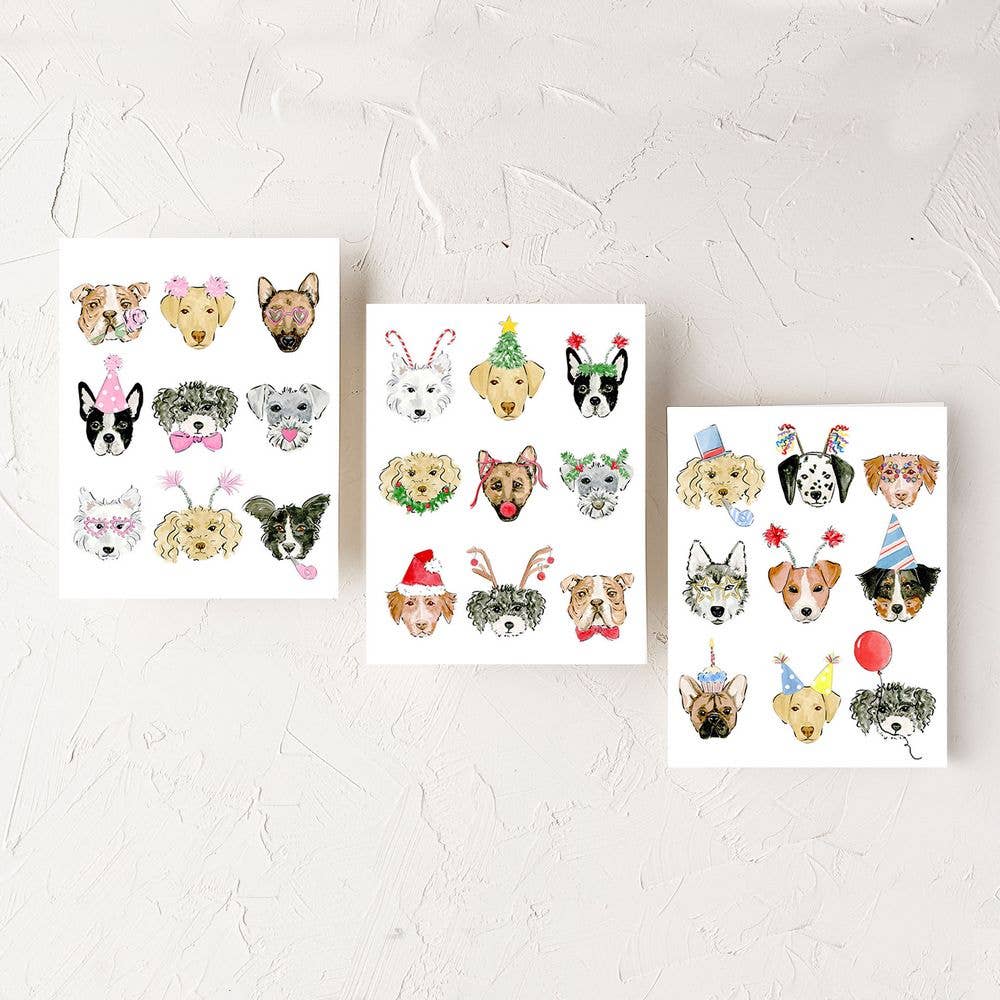 Almeida Illustrations - Birthday Dogs Greeting Card