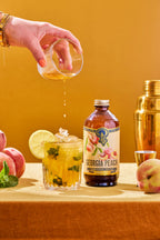 Portland Syrups - Georgia Peach Syrup 12oz - cocktail / mocktail / Coffee /Tea