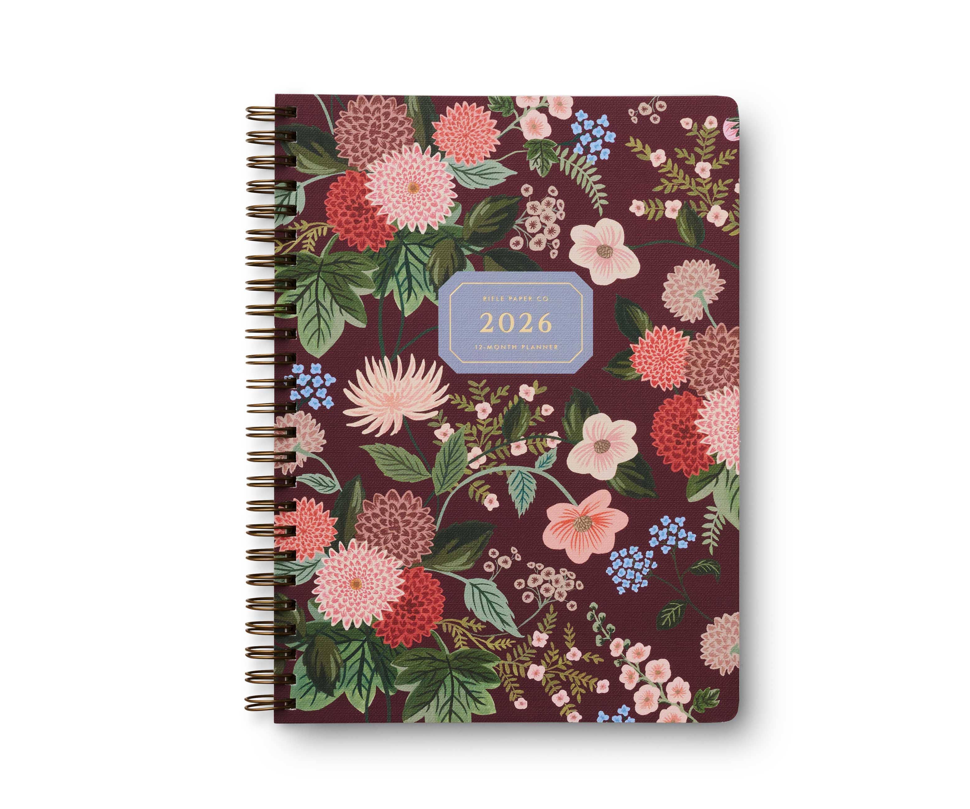 Rifle Paper Co. - 2026 Dahlia 12-Month Softcover Spiral Planner