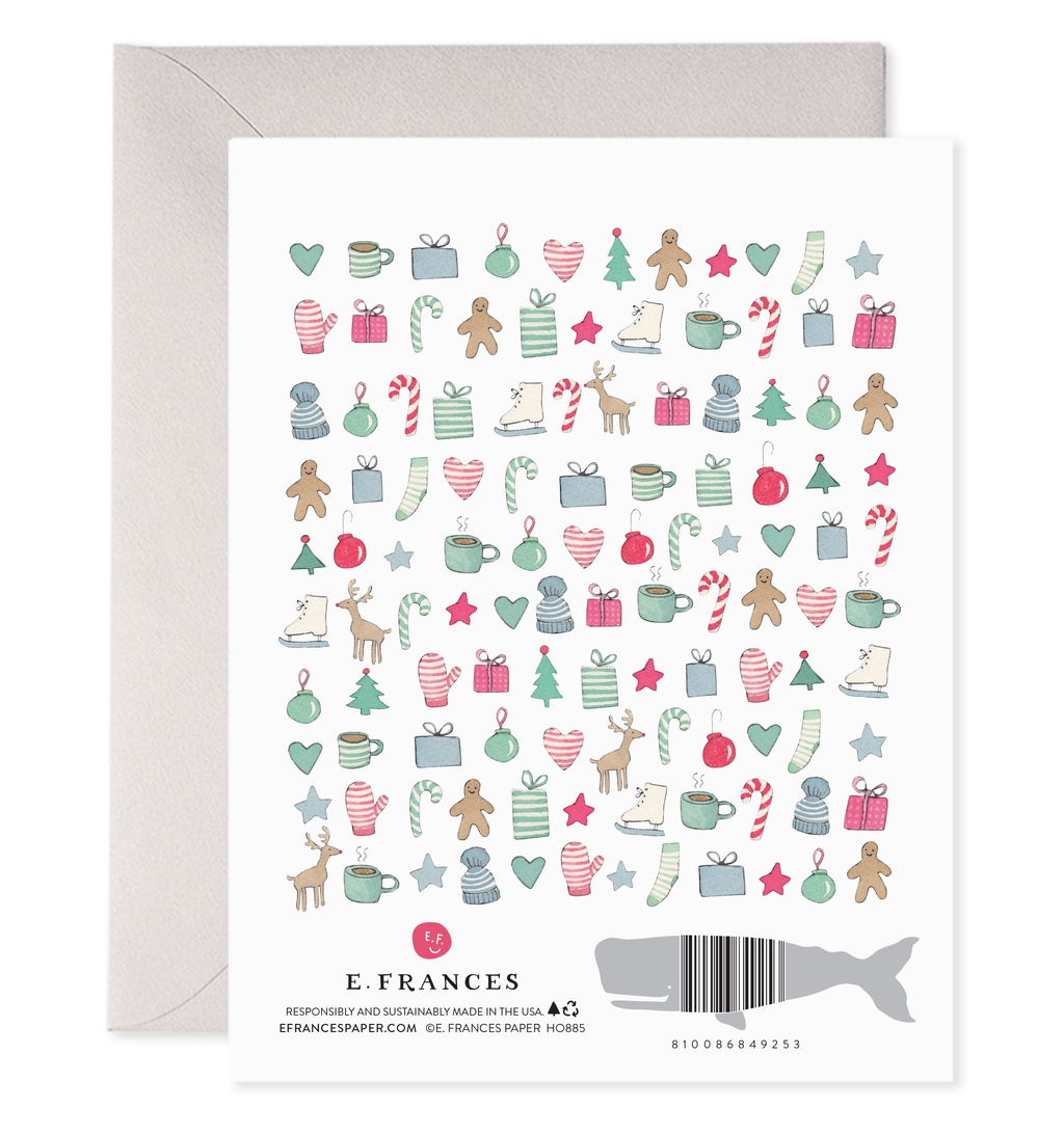 E. Frances Paper - Merry Motif Holiday Greeting Card