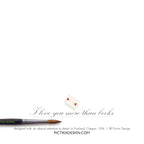 Pictrix Design - "I love you more than books" A6 card