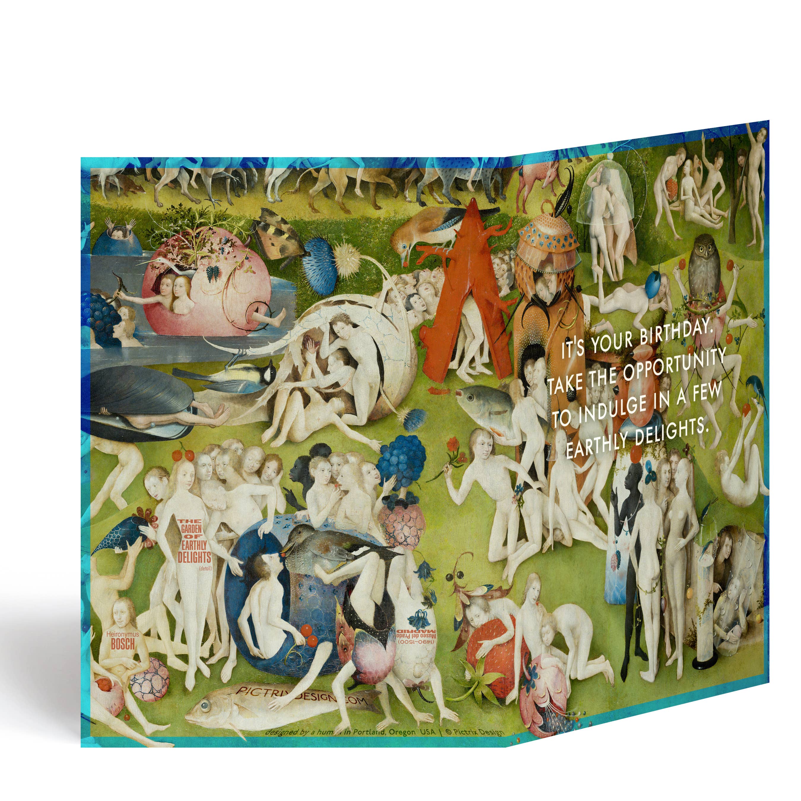 Pictrix Design - "Earthly delights" A6 birthday card