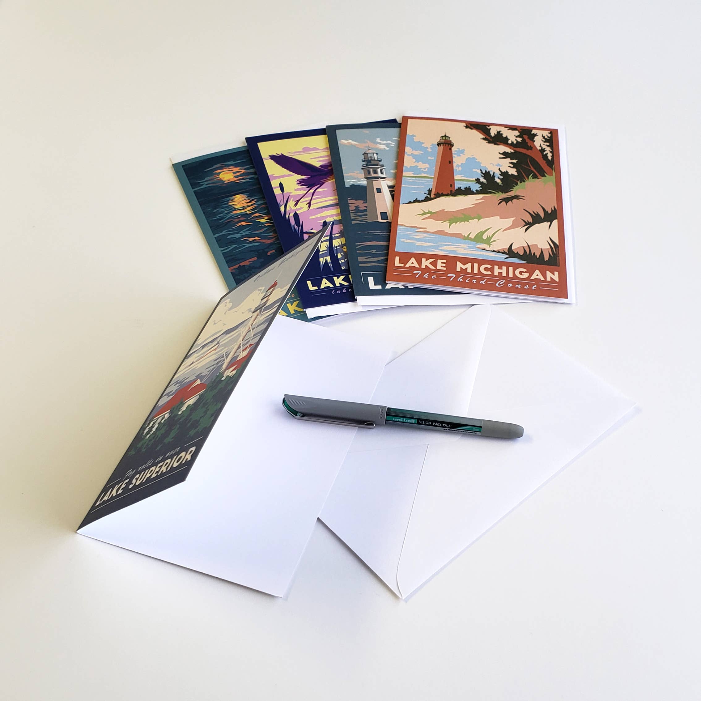 Lionheart Graphics - Chesapeake Bay Beach Nautical Souvenir Blank Greeting Card