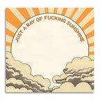 Bad Betty Greeting Co. - Funny Sarcastic Sticky Note Pad - Ray of Sunshine