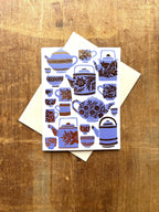 Katharine Watson - Tea Set Greeting Card