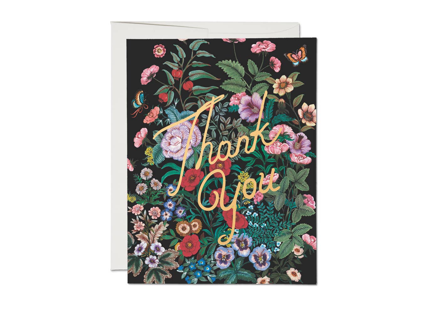 Red Cap Cards - botanical garden thank you Greeting Card