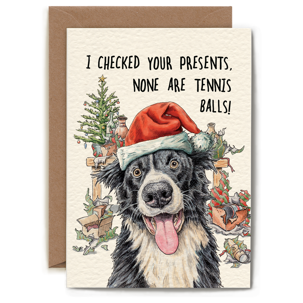 Hester & Cook - Stationery - Festive Tennis Balls Card