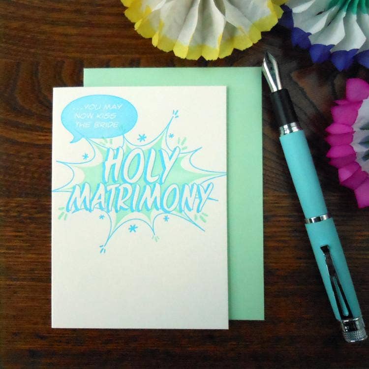 a. favorite design - Comic Book Style Holy Matrimony