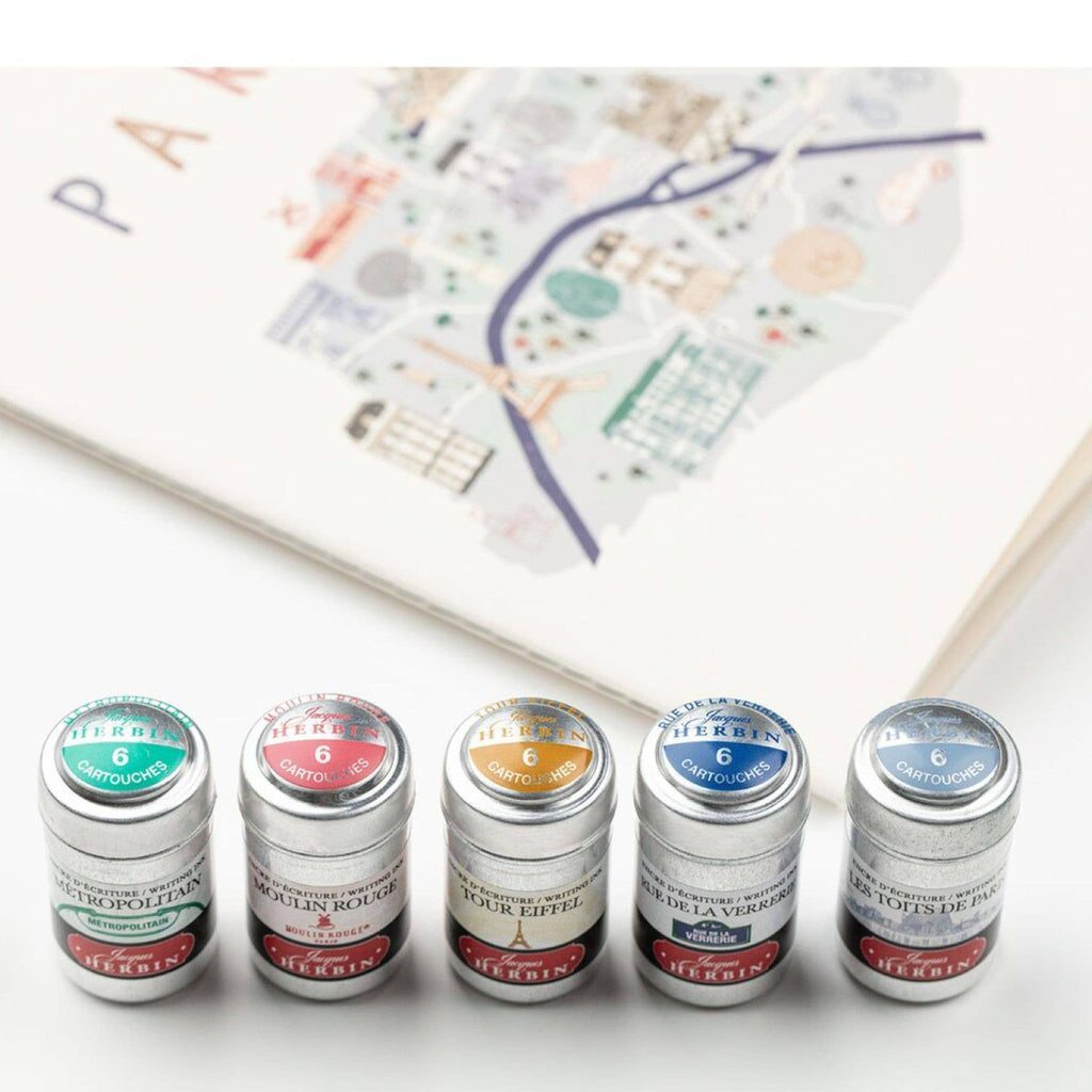 Jacques Herbin "Paris Collection" Ink Cartridges: Les Toits de Paris  (The Roofs of Paris)