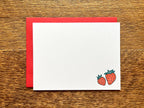 Noteworthy Paper & Press - Strawberries Flat Stationery