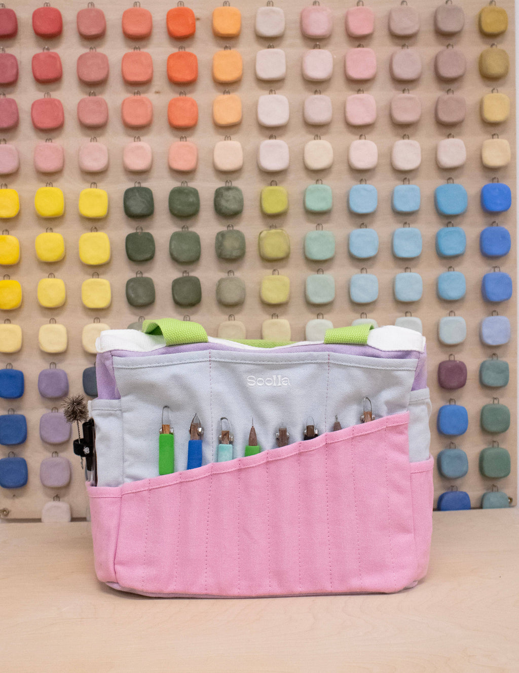 Soolla - Soolla Studio Artist Bag, Forest Green, Craft Tool Bag