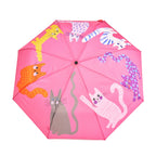 Original Duckhead - Fuchsia Arty Cats Eco-Friendly Duck Umbrella