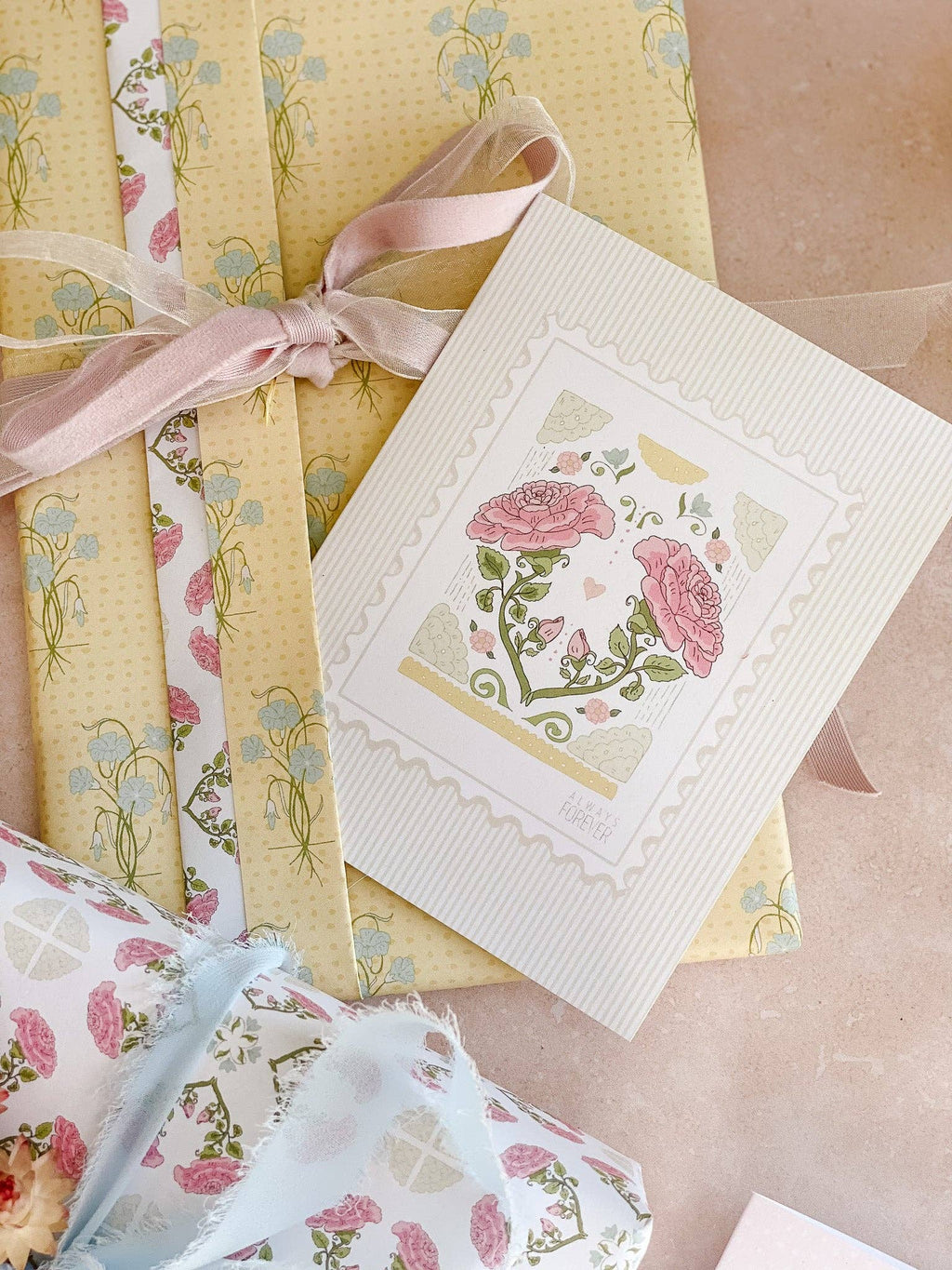 re:mused studio - Always Forever Stamp A2 Greeting Card