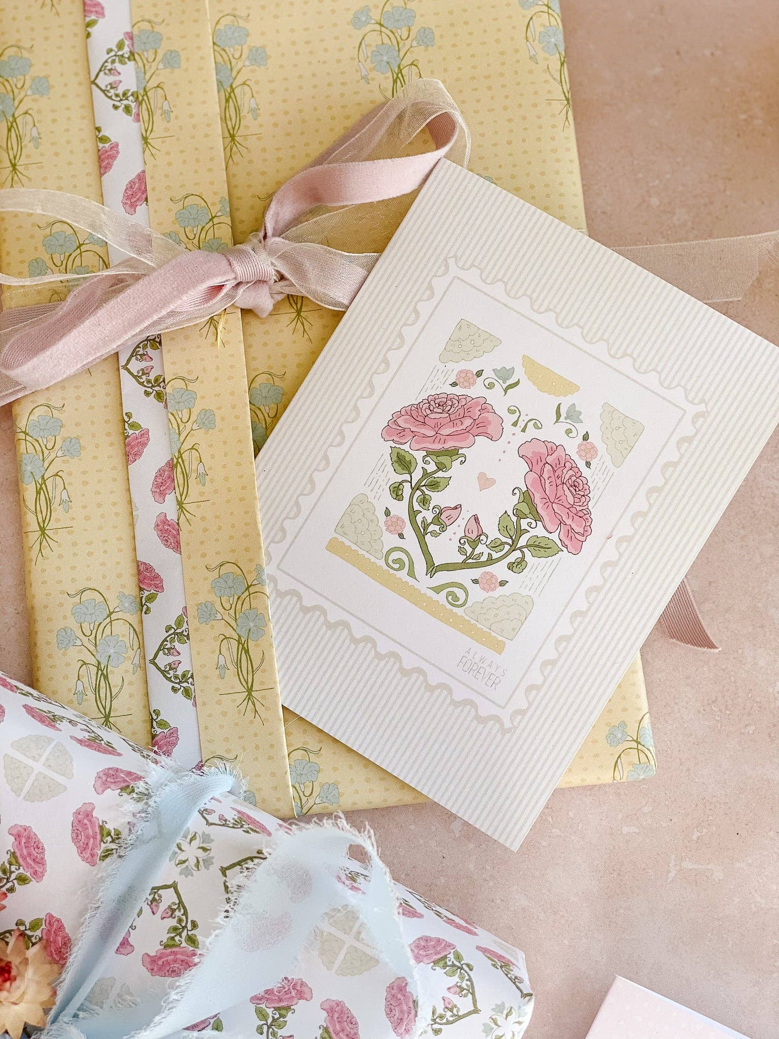 re:mused studio - Always Forever Stamp A2 Greeting Card