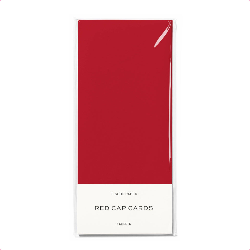 Red Cap Cards - Red tissue paper: 8 Sheets