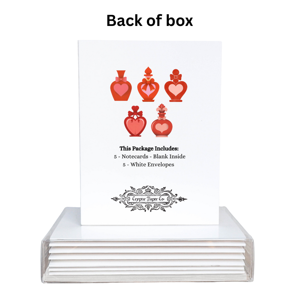 Cryptic Paper Co. - Retro Valentine Love Potion Notecard Boxed Set